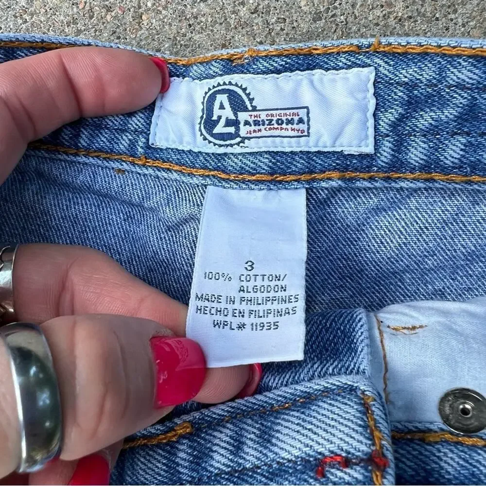 Y2K Arizona Boho Western bricabrac trim festival jean shorts - Picture 5 of 5